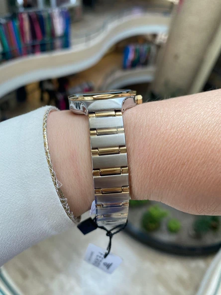 Ferro FL40114A-D Quartz Çelik Gold/Gri 32 mm Kadın Kol Saati - Resim 6