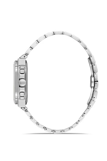 Ferro FM11497AWT-A2 Quartz Çelik Gri Siyah Kadran 42 mm Erkek Kol Saati - 2