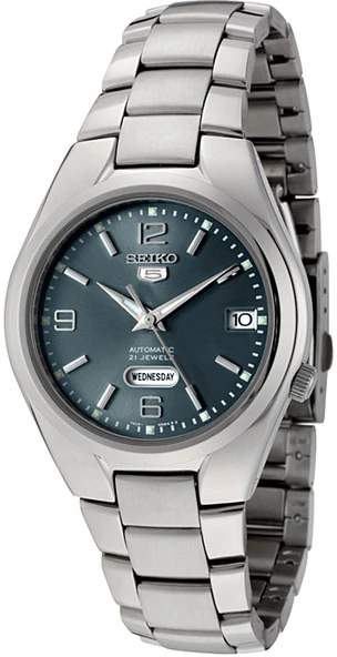 Seiko 5 SNK621K1 Otomatik Çelik Gri Yeşil Kadran 39 mm Erkek Kol Saati - 7