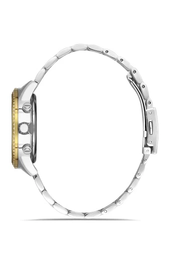 Ferro Quartz Çelik Altın/Gri 36 mm Kadın Kol Saati - 2