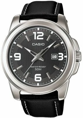 Casio MTP-1314L-8AVDF Quartz Deri Siyah 45 mm Erkek Kol Saati - Resim 3