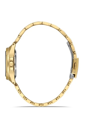 Ferro Quartz Çelik Altın Rengi 24 mm Kadın Kol Saati - 2