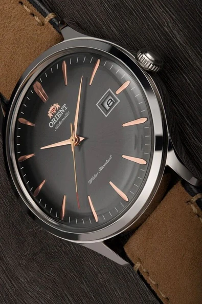 Orient TAC08003A0 Kurmalı Otomatik Deri Taba Kristal Cam 42 mm Erkek Kol Saati - 3