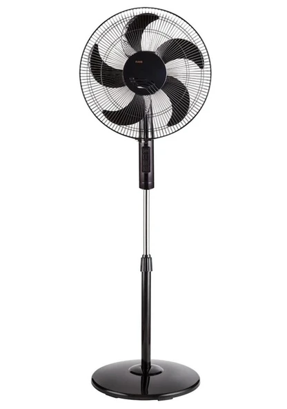 Raks SF 16 Plus 16" 5 Kanatlı Ayaklı Vantilatör - Siyah