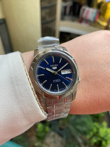 Seiko 5 SNKE51K1 Otomatik Çelik Gri Lacivert Kadran 39 mm Erkek Kol Saati - 5