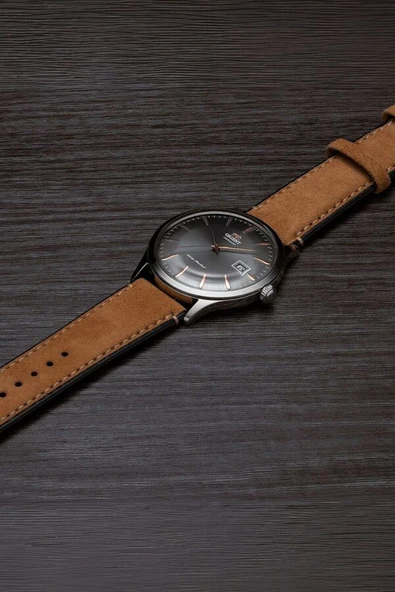 Orient TAC08003A0 Kurmalı Otomatik Deri Taba Kristal Cam 42 mm Erkek Kol Saati - 4