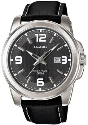 Casio MTP-1314L-8AVDF Quartz Deri Siyah 45 mm Erkek Kol Saati - Resim 2