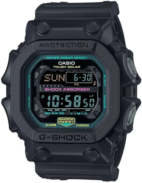 Casio GX-56MF-1DR Quartz Dijital Silikon Siyah 20 ATM 54 mm Erkek Kol Saati