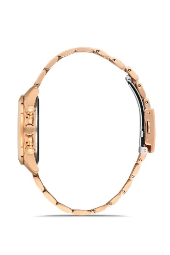 Ferro FL21259A-C Çelik 36 mm Rose Gold Kadın Saati+ Bileklik - 6