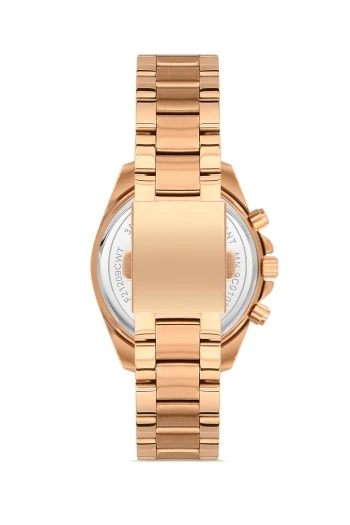 Ferro FL21259A-C Çelik 36 mm Rose Gold Kadın Saati+ Bileklik - 5