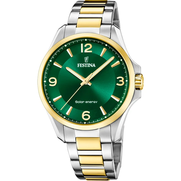 Festina F20657/3 Solar Çelik Altın/Gri 42 mm Erkek Kol Saati - 2