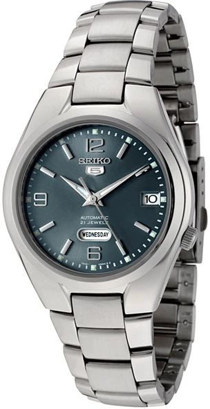Seiko 5 SNK621K1 Otomatik Çelik Gri Yeşil Kadran 39 mm Erkek Kol Saati - 2