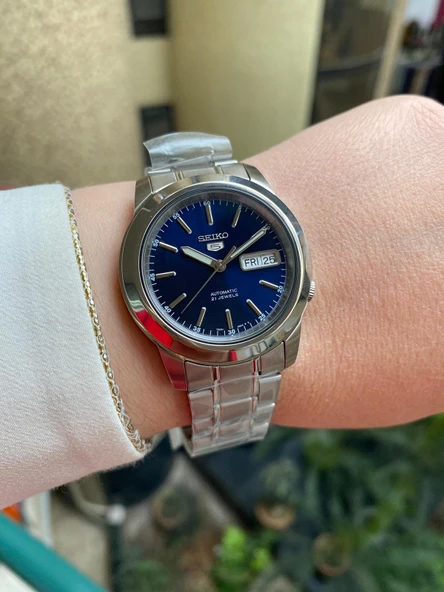 Seiko 5 SNKE51K1 Otomatik Çelik Gri Lacivert Kadran 39 mm Erkek Kol Saati - 4