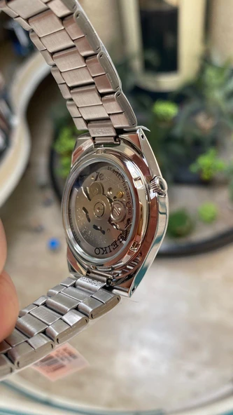 Seiko 5 SNK621K1 Otomatik Çelik Gri Yeşil Kadran 39 mm Erkek Kol Saati - 5