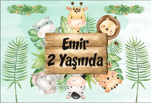 Uzay Temalı Doğum Günü Afişi 50X70 cm ürün görseli