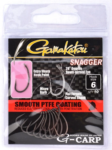 Gamakatsu G-Carp Snagger NO:4 Olta İğnesi 10Adet