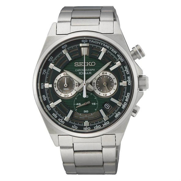 Seiko SSB405P 41 mm Gri Kronolu Çelik Erkek Kol Saati
