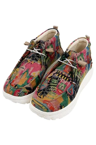 Kadın Vegan Deri Çok Renkli Bot - No More Drama Tasarım