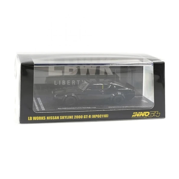 Inno 64 Models Nissan Skyline 2000 GT-R (KPGC110) "KENMERI" Siyah - 3