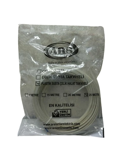ARS 25 Metre Plastik Susta Çelik Halat Takviyeli - 3