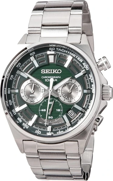 Seiko SSB405P 41 mm Gri Kronolu Çelik Erkek Kol Saati - 4