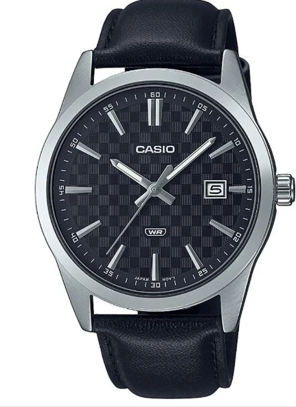 Casio MTP-VD03L-1AUDF Quartz Deri Siyah 41 mm Erkek Kol Saati