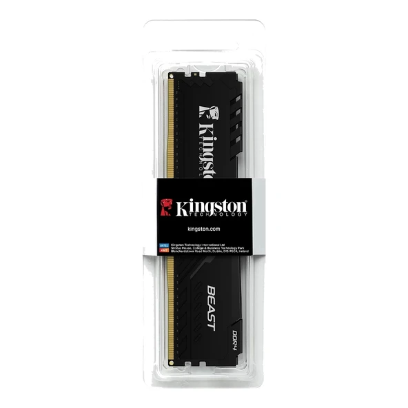 Kingston Beast Black 8GB (1x8GB) 3200MHz CL16 DDR4 Bellek - 3