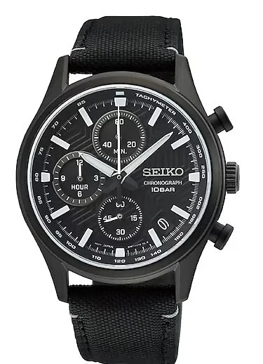 Seiko SSB421P1 Quartz Nato Siyah 10 ATM 39 mm Erkek Kol Saati