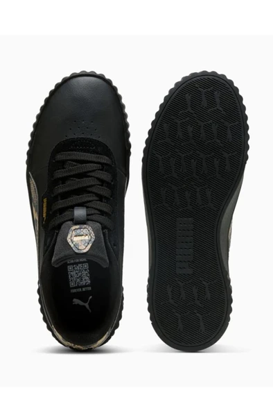 Puma Carina 3.0 Snake Chic 400723 02 Kadın Sneaker Ayakkabı Siyah Altın 36-40 - 4