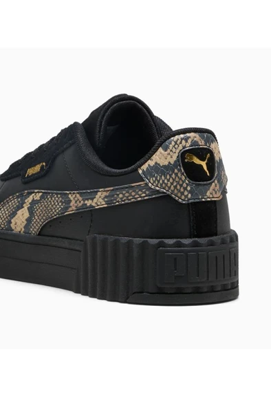 Puma Carina 3.0 Snake Chic 400723 02 Kadın Sneaker Ayakkabı Siyah Altın 36-40 - 6