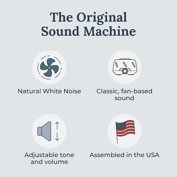 Yogasleep Dohm Orijinal Beyaz Gürültü Makinesi - Beyaz/Gri - 5