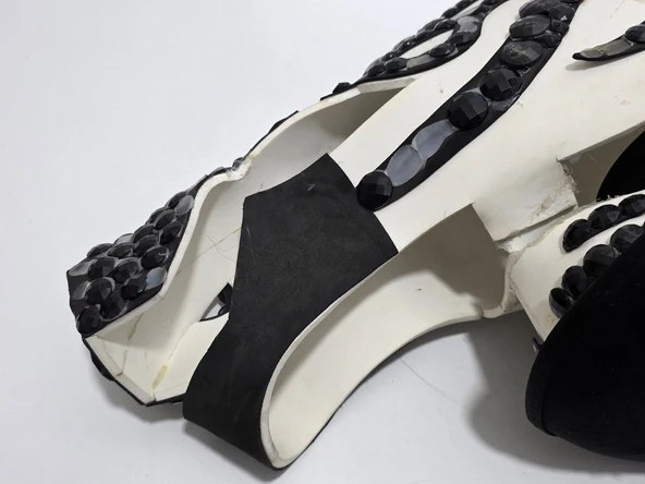 Orman Partisi için Zebra Kafası Cosplay Kostüm 65x50x35cm - 8