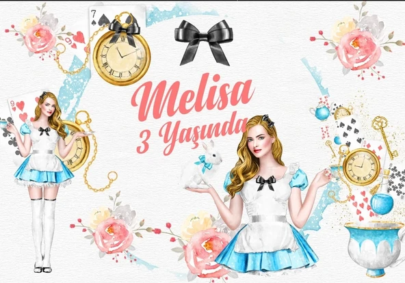 Uzay Temalı Doğum Günü Afişi 50X70 cm ürün görseli