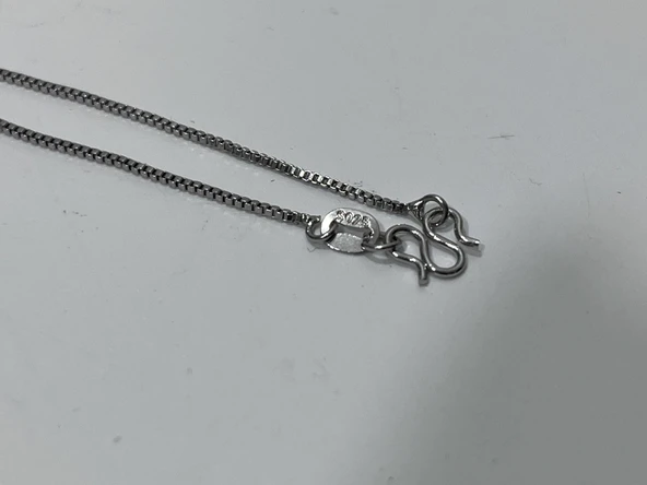 Mavi Taşlı 925 Ayar Gümüş Kolye Ucu 1,65 Gram - 4