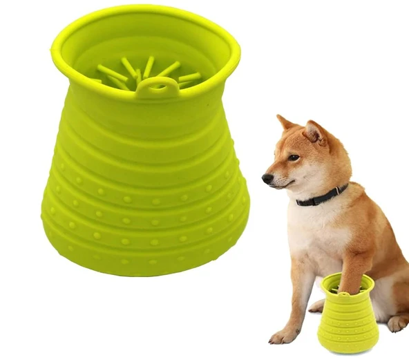 2si1 Arada Evcil Hayvanlar için Silikon Pati Yıkama Kabı