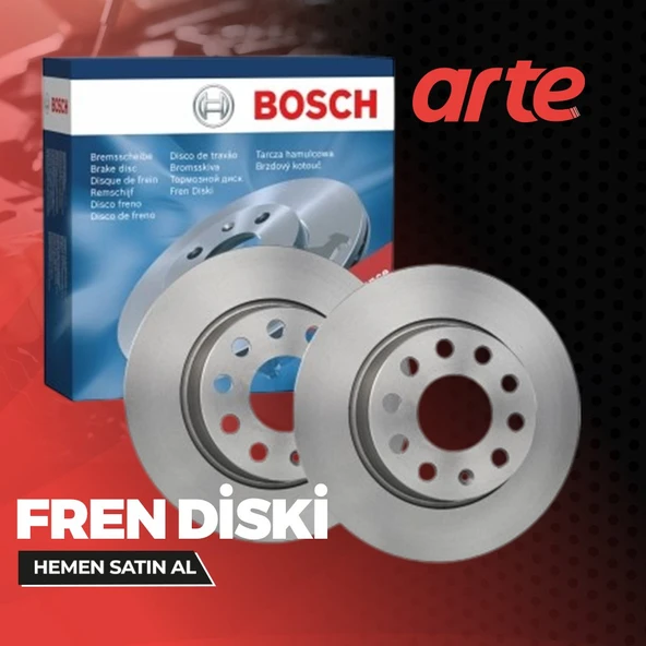 Toyota Corolla 2013–2018 Bosch Ön Fren Diski Takımı (2 Adet)