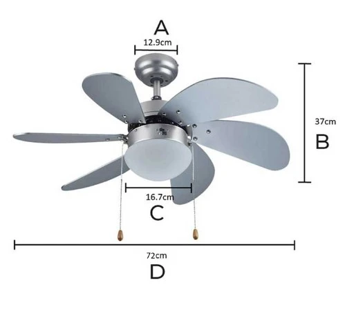 KENDAL KCF282 Avizeli Vantilatör 60W E27 Duy - 4