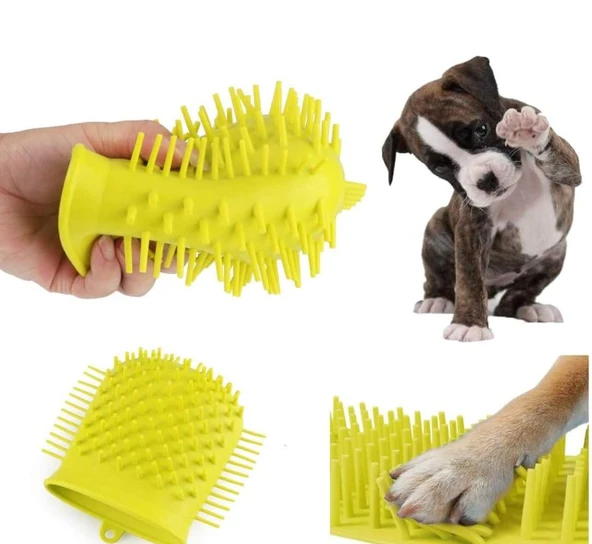 2si1 Arada Evcil Hayvanlar için Silikon Pati Yıkama Kabı - 5