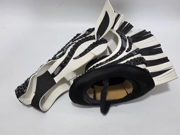 Orman Partisi için Zebra Kafası Cosplay Kostüm 65x50x35cm - 7