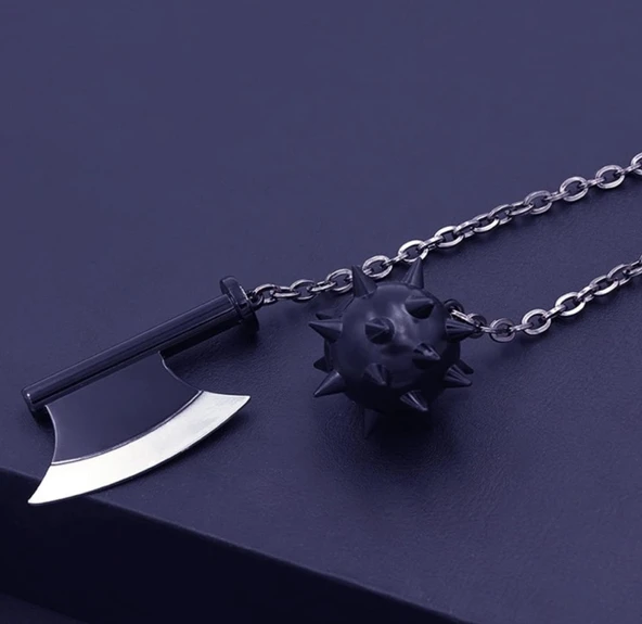 Demon Slayer Inspired Katana Dekoratif Zincir Çekiç Balta - 2