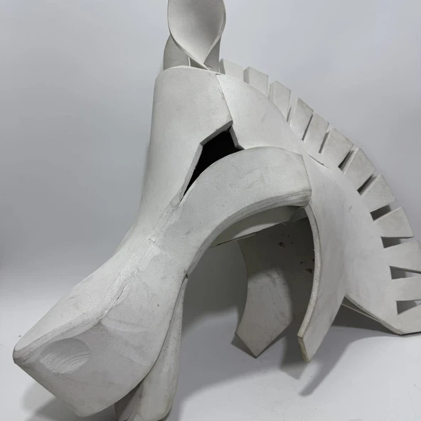 Orman Partisi için At Kafası Cosplay Kostüm 80x70x30cm - 4