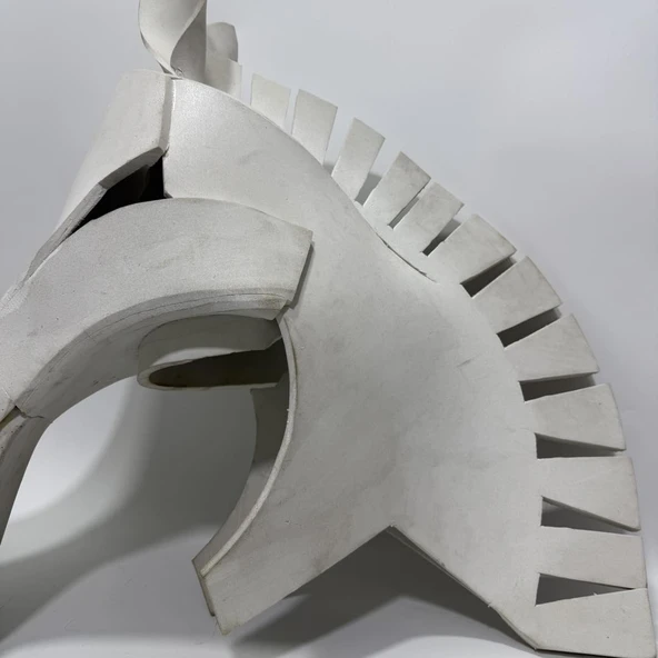 Orman Partisi için At Kafası Cosplay Kostüm 80x70x30cm - 3
