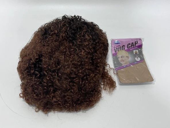 Afro Kıvırcık Tarz Sentetik Peruk - 2