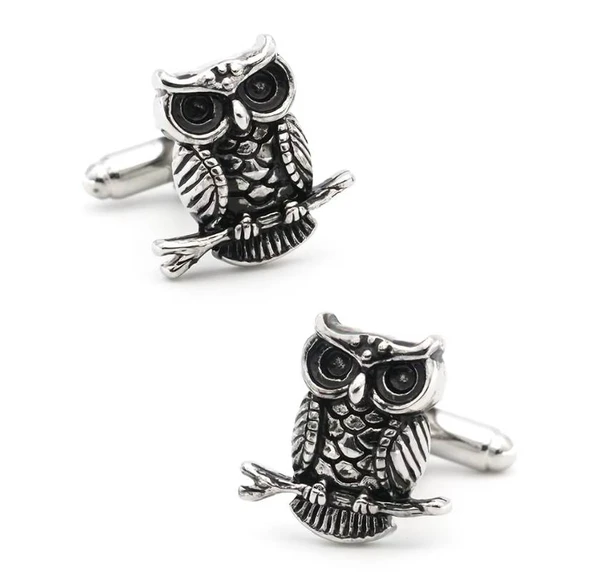 Baykuş Tasarım Erkek Gömlek Kol Düğmesi