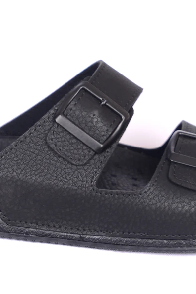 Pierre Cardin 7408 Erkek Ortopedik Günlük Siyah Terlik - 4