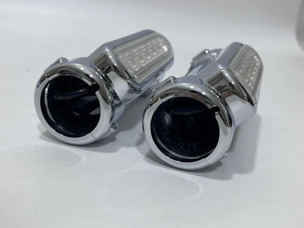 Harley Motosiklet Sinyalli Sis Farı Takımı (Krom Renk) - Resim 7