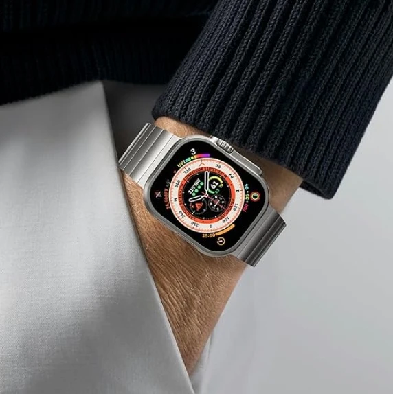 Lululook Apple Watch Ultra Titanyum Saat Kordonu 49mm - 7