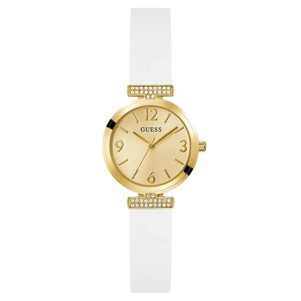 GUESS GUGW0912L2 BEYAZ SİLİKON KORDON KADIN KOL SAATİ
