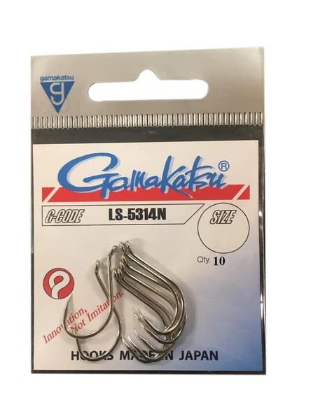 Gamakatsu LS-5314N NO:14 Nikel Olta İğnesi 10Adet