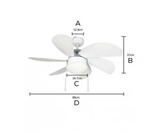 KENDAL KCF281 Avizeli Vantilatör 60W E27 Duy - 4